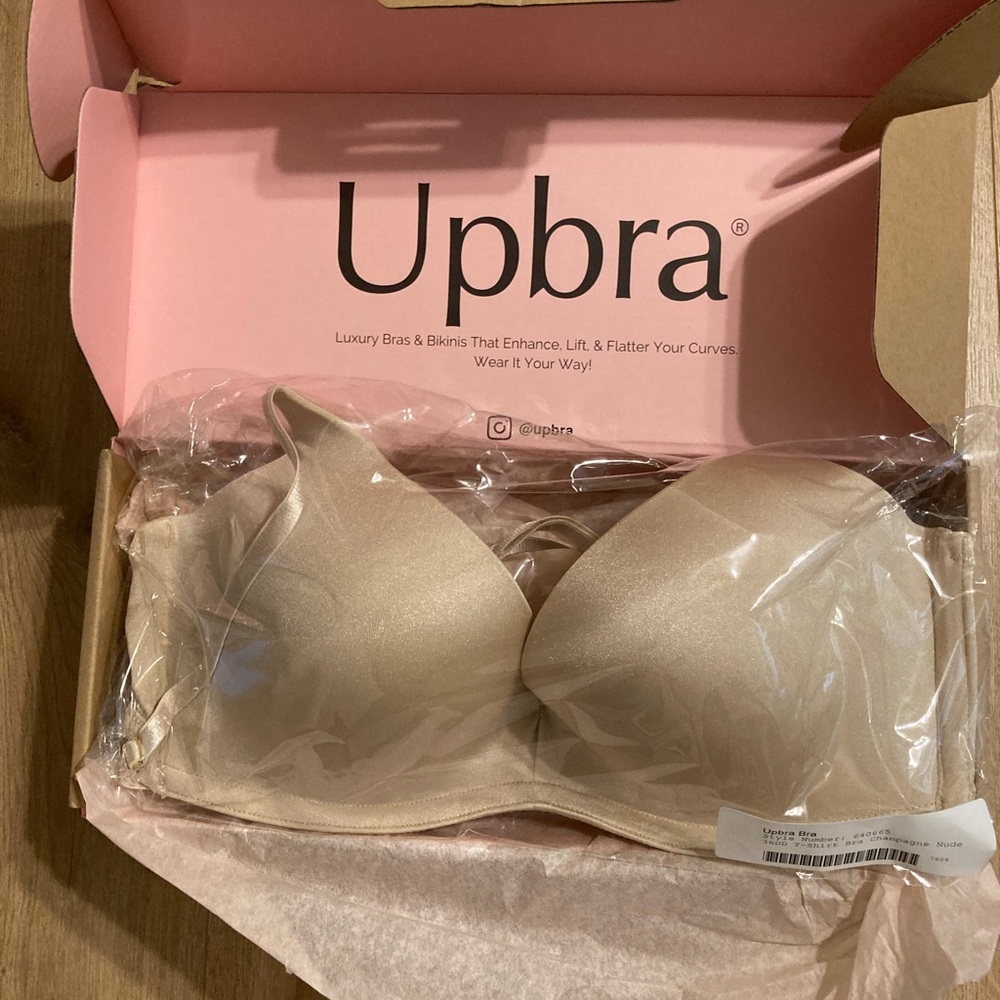 NIB 36DD UpBra Tshirt bra in champagne